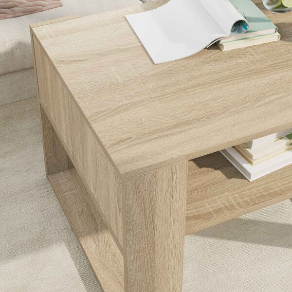 vidaXL Couchtisch Sonoma-Eiche 66 x 53 x 45 cm Holzwerkstoff