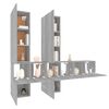vidaXL 7-tlg. TV-Schrank-Set Grau Sonoma Holzwerkstoff