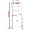 vidaXL Highboard Wei&szlig; 69,5x34x180 cm Holzwerkstoff