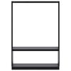 vidaXL Kleiderst&auml;nder mit Schuhablage Schwarz 113x40x157,5 cm
