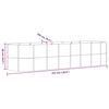 vidaXL Hochbeet Verzinkter Stahl 322x100x68 cm Silbern