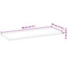 vidaXL Schweberegal 80x30x2 cm Massivholz Akazie &Ouml;lbehandelt