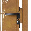 vidaXL Gartentor 100x100 cm Cortenstahl Bambus-Design