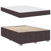 vidaXL Bettrahmen mit Matratze Dunkelbraun 160 x 200 cm Stoff