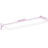 vidaXL Tischplatte 110x40x2,5 cm Rechteckig Massivholz Mango