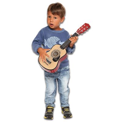 Bontempi Kids Holzgitarre mit 6 Saiten Schwarz 55 cm