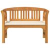 vidaXL Bank Nat&uuml;rlicher &Ouml;lfinish 114 x 46 x 82,5 cm Massivholz Akazie