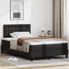 vidaXL Boxspringbett mit Matratze Schwarz 120 x 200 cm Kunstleder