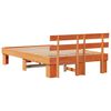 vidaXL Bettrahmen Wachsbraun 140 x 190 cm Massives Kiefernholz