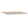 vidaXL Einziehbare Markise Beige 600 x 300 cm Polyester und Metall