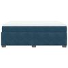 vidaXL Boxspringbett mit Matratze Dunkelblau 140x190 cm Samt