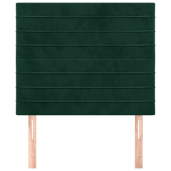 vidaXL Kopfteil Dunkelgr&uuml;n 90x5x118/128 cm Samt
