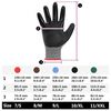 vidaXL Arbeitshandschuhe 12 pcs Grau und Schwarz 7 / S Polyester