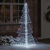 vidaXL Weihnachtsbaum mit 240 LEDs Kaltwei&szlig; 180 cm Acryl