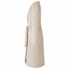vidaXL Bademantel ohne Kapuze Beige XXXL Flanell