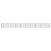 vidaXL Maschendrahtzaun mit Bodenflansch Anthrazit 1,4x25 m