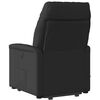 vidaXL Massagesessel mit Aufstehhilfe Schwarz Stoff