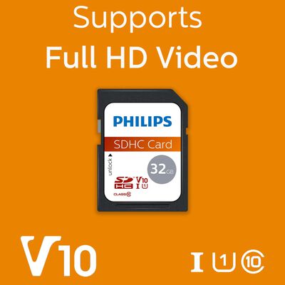 Philips SDHC Speicherkarte 32GB UHS-I U1 V10
