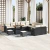 vidaXL Gartensofa-set 13 pcs Schwarz Poly-Rattan