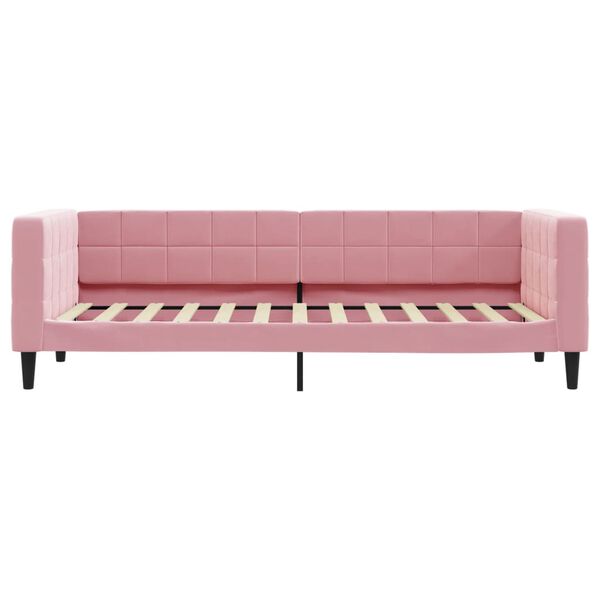 vidaXL Tagesbett mit Matratze Rosa 80x200 cm Samt