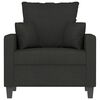 vidaXL Sessel Schwarz 60 cm Stoff