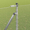 vidaXL Zaunpfosten Silber 25 x 1,5 m (13 mm Maschenweite) Stahl