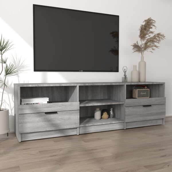 vidaXL TV-Schrank Grau Sonoma 150x33,5x45 cm Holzwerkstoff