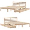 vidaXL Massivholzbett ohne Matratze 120x190 cm Kiefernholz