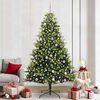 vidaXL K&uuml;nstlicher Klapp-Weihnachtsbaum mit 300 LEDs Gr&uuml;n 240 cm