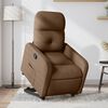 vidaXL Relaxsessel mit Aufstehhilfe Braun Stoff
