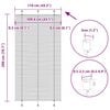 vidaXL Plissee Wei&szlig; 110x200 cm Stoffbreite 109,4 cm Polyester