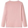 Kinder-Langarmshirt Hellrosa 140