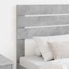 vidaXL Kopfteil Beton Grau 80 cm Holzwerkstoff
