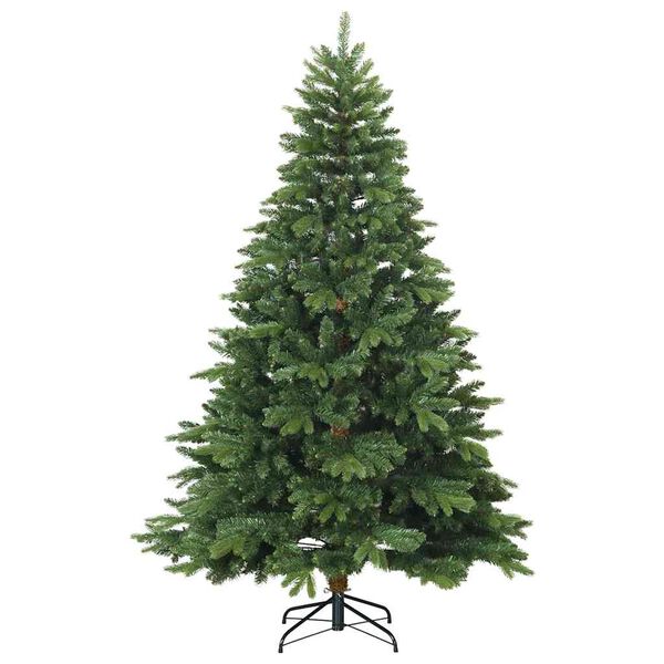 vidaXL K&uuml;nstlicher klappbarer Weihnachtsbaum mit St&auml;nder Gr&uuml;n 180 cm