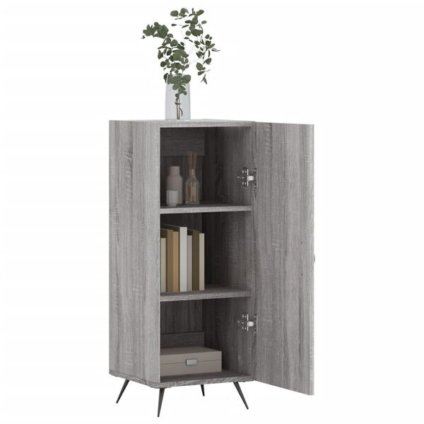 vidaXL Sideboard Grau Sonoma 34,5x34x90 cm Holzwerkstoff