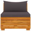 vidaXL 3-Sitzer-Gartensofa mit Kissen Massivholz Akazie