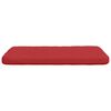 vidaXL Sitzkissen 4 pcs Rot 40 x 40 x 3 cm Stoff