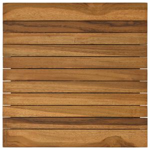vidaXL Tischplatte 40 x 40 x 3,5 cm Quadratisch Massives Teakholz