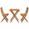 vidaXL Bistrogarnitur 3 pcs &Ouml;l-Natur Massivholz Akazie
