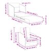 vidaXL Schlafsofa Dunkelgr&uuml;n 65 x 80 x 83 cm Samt