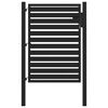 vidaXL Gartentor Abschlie&szlig;bar Schwarz 100x120 cm Aluminium