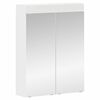 vidaXL Badezimmerspiegelschrank TULUM Wei&szlig; 60 x 16,5 x 78 cm