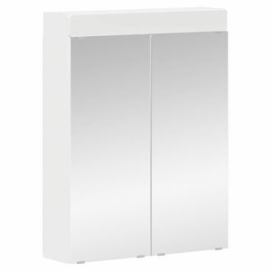 vidaXL Badezimmerspiegelschrank TULUM Wei&szlig; 60 x 16,5 x 78 cm