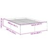 vidaXL Bettgestell Schwarz 120x200 cm Holzwerkstoff