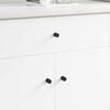 vidaXL Schrankkn&ouml;pfe 2 pcs Schwarz M4 x 12 mm Eisen