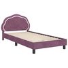 vidaXL Kinderbettgestell mit Kopfteil Lila 80 x 200 cm Samt
