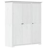 vidaXL Kleiderschrank BODO Wei&szlig; 146x53,5x173 cm Massivholz Kiefer