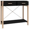 vidaXL Konsolentisch Schwarz 82x38x75 cm Holzwerkstoff