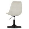 vidaXL Esszimmerst&uuml;hle 6 Stk. Drehbar Creme Samt