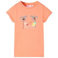 Kinder-T-Shirt Pfirsichfarbe 92